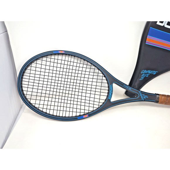 Vintage Belgium Made Donnay Graphite Plus 35 Tennis Racquet (4 1/4) w/ Case - Picture 2 of 8